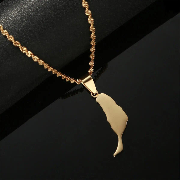 Fuerteventura Map Necklace