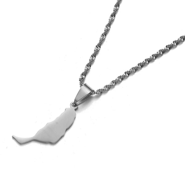 Fuerteventura Map Necklace