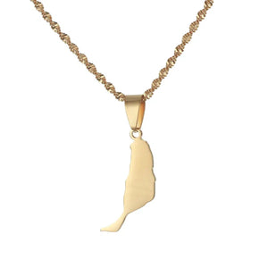 Fuerteventura Map Necklace