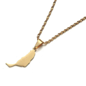 Fuerteventura Map Necklace