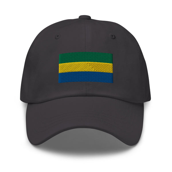 Gabon Flag Cap - Adjustable Embroidered Dad Hat