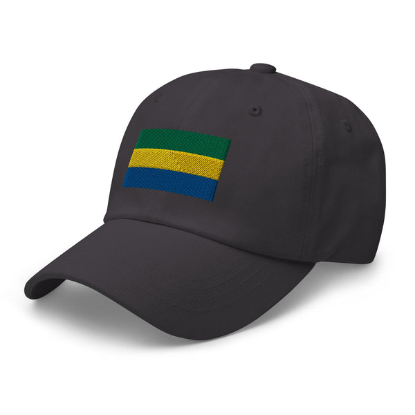 Gabon Flag Cap - Adjustable Embroidered Dad Hat