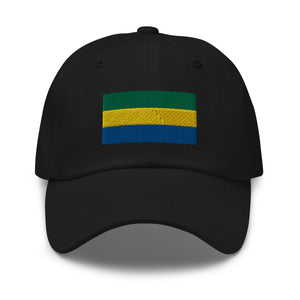 Gabon Flag Cap - Adjustable Embroidered Dad Hat