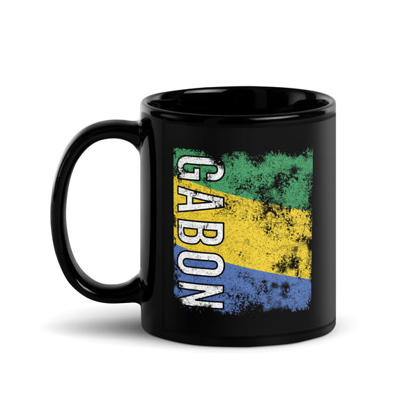 Gabon Flag - Distressed Flag Mug