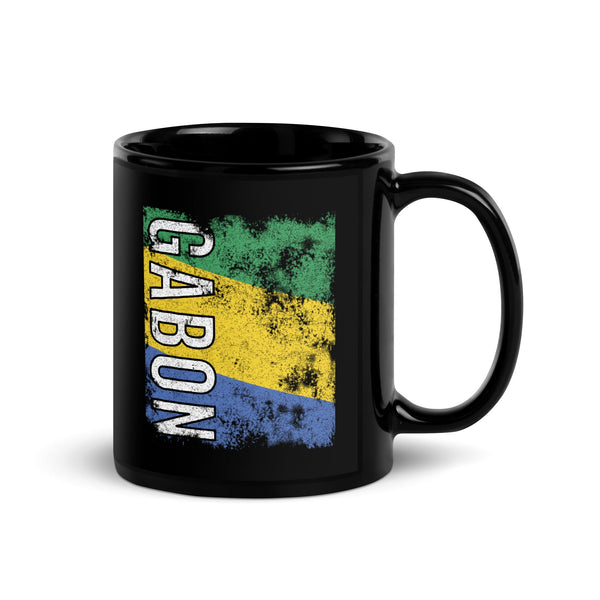 Gabon Flag - Distressed Flag Mug