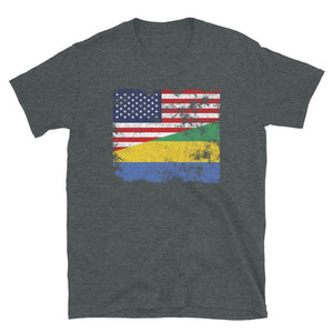 Gabon USA Flag T-Shirt