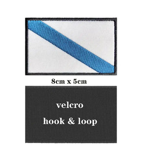 Galicia Flag Patch - Iron On/Hook & Loop Patch