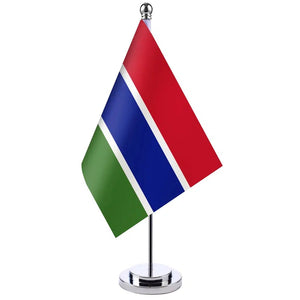 Gambia Desk Flag - Small Office Table Flag