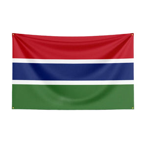 Gambia Flag - 90x150cm(3x5ft) - 60x90cm(2x3ft)