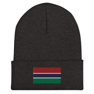 Gambia Flag Beanie - Embroidered Winter Hat