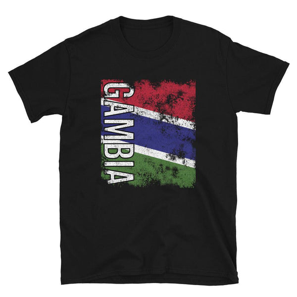 Gambia Flag Distressed T-Shirt