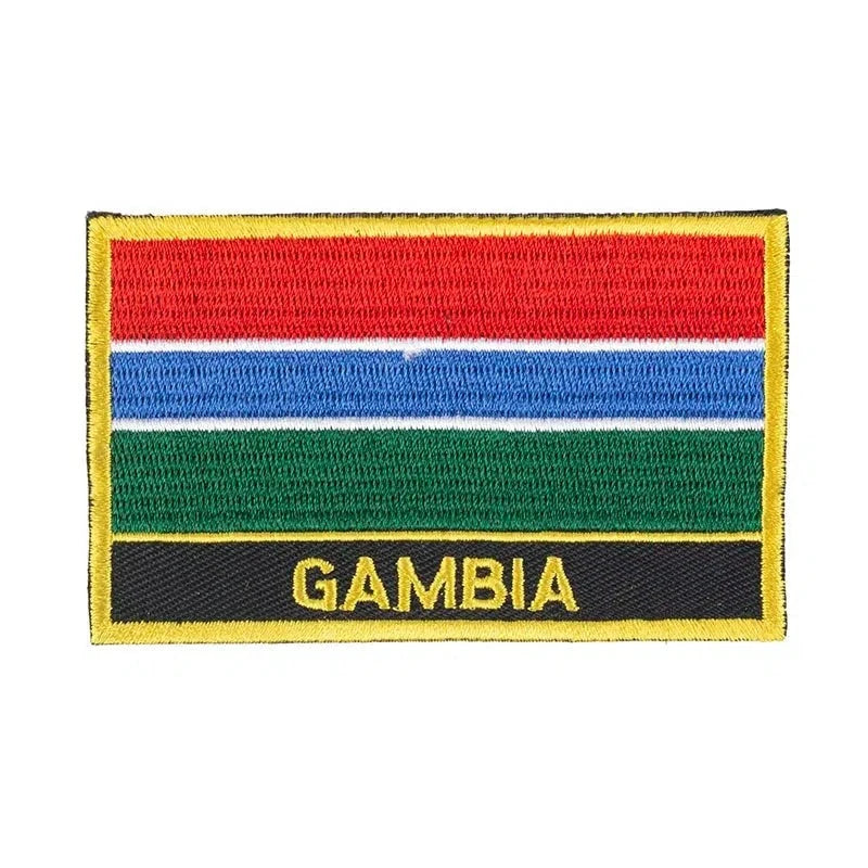 Gambia Flag Patch - Sew On/Iron On Patch