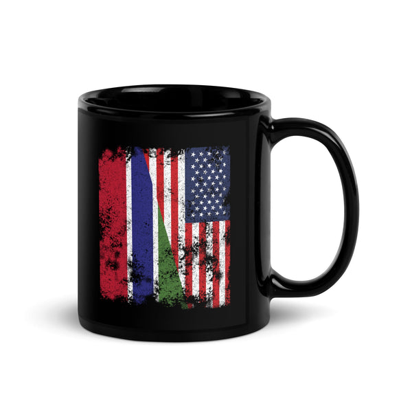 Gambia USA Flag - Half American Mug