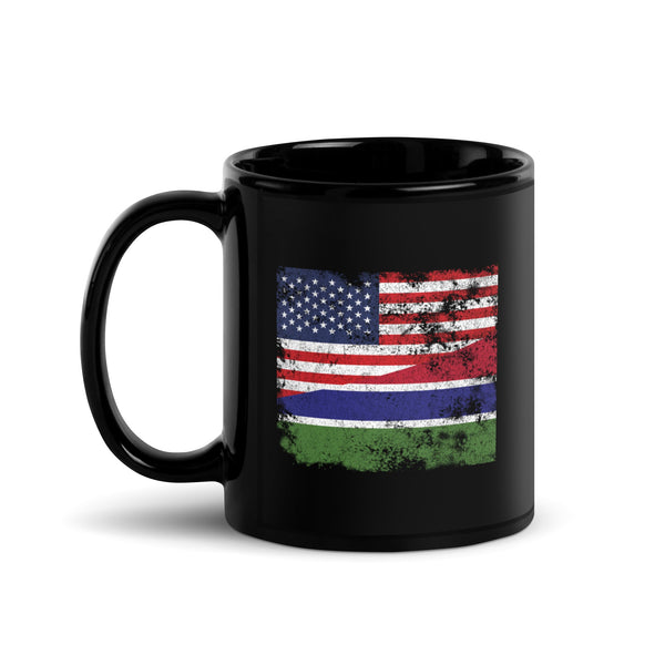 Gambia USA Flag Mug