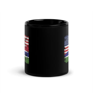 Gambia USA Flag Mug