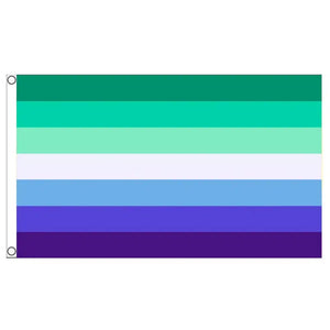 Gay Men Pride Flag - 90x150cm(3x5ft) - 60x90cm(2x3ft) - LGBTQIA2S+