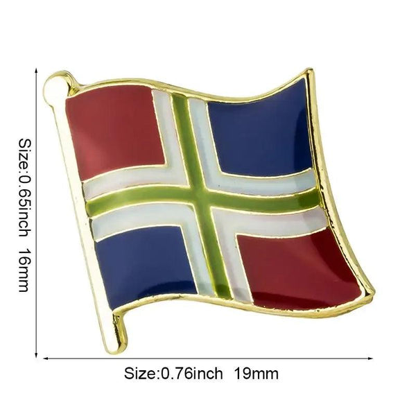 Gelderland, Noord-Holland, Friesland, Noord-Brabant, Groningen, Drenthe, Overijssel, Flevoland, Utrech Flag Lapel Pin Collection - Enamel Pin Flag