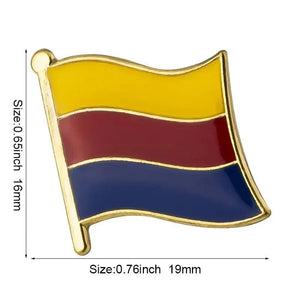 Gelderland, Noord-Holland, Friesland, Noord-Brabant, Groningen, Drenthe, Overijssel, Flevoland, Utrech Flag Lapel Pin Collection - Enamel Pin Flag
