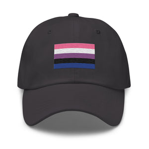 Genderfluid Flag Cap - Adjustable Embroidered LGBT+ Dad Hat