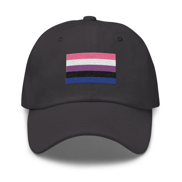 Genderfluid Flag Cap - Adjustable Embroidered LGBT+ Dad Hat