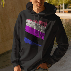 Genderfluid Flag - Distressed LGBT+ Hoodie