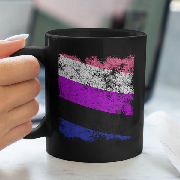 Genderfluid Flag - Distressed LGBT+ Mug