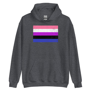 Genderfluid Flag - LGBT+ Hoodie