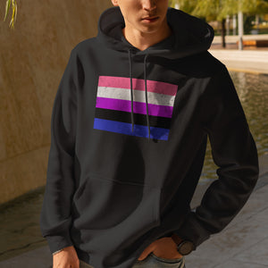 Genderfluid Flag - LGBT+ Hoodie