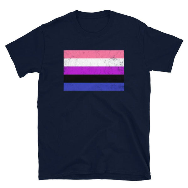 Genderfluid Flag - LGBT+ T-Shirt