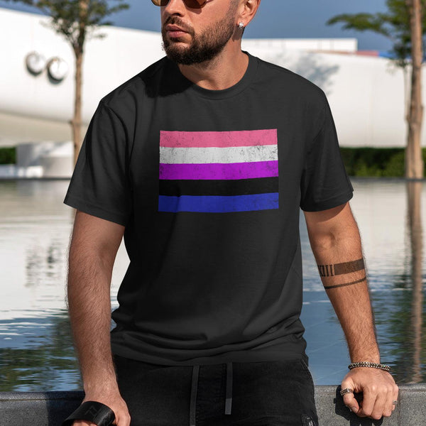 Genderfluid Flag - LGBT+ T-Shirt