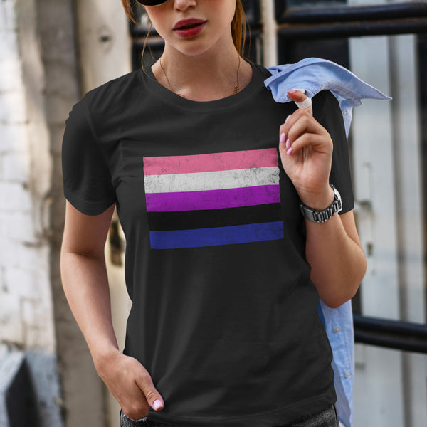 Genderfluid Flag - LGBT+ T-Shirt