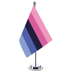 Genderfluid Pride Desk Flag - Small LGBTQIA2S+ Table Flag