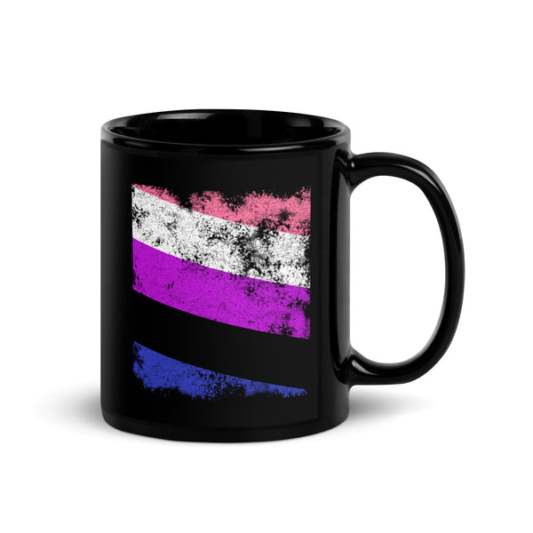 Genderfluid Flag - Distressed LGBT+ Mug