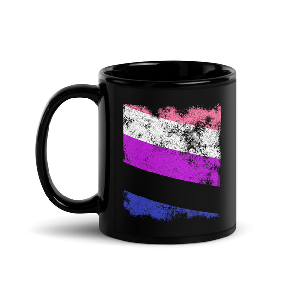 Genderfluid Flag - Distressed LGBT+ Mug