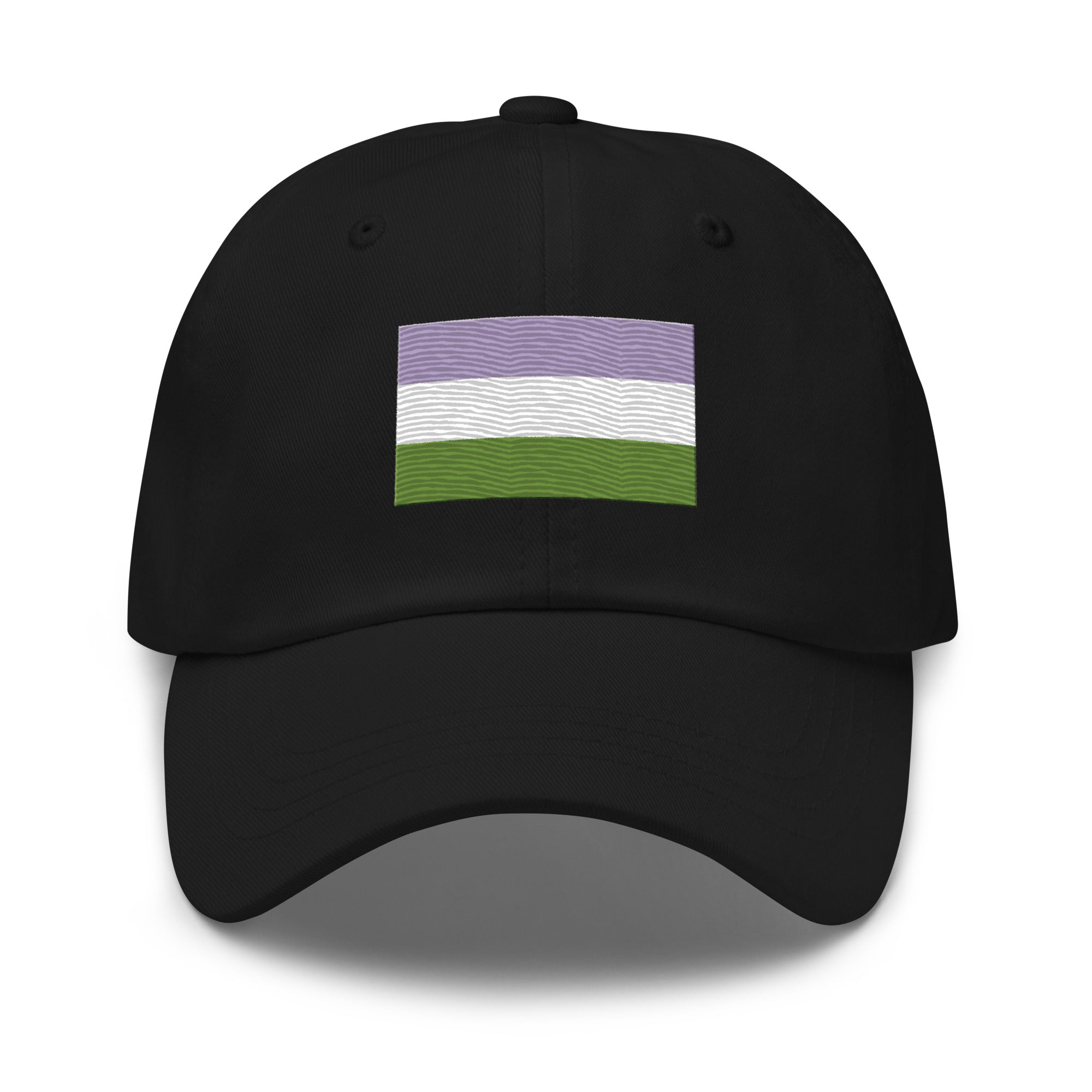 Genderqueer Flag Cap - Adjustable Embroidered LGBT+ Dad Hat