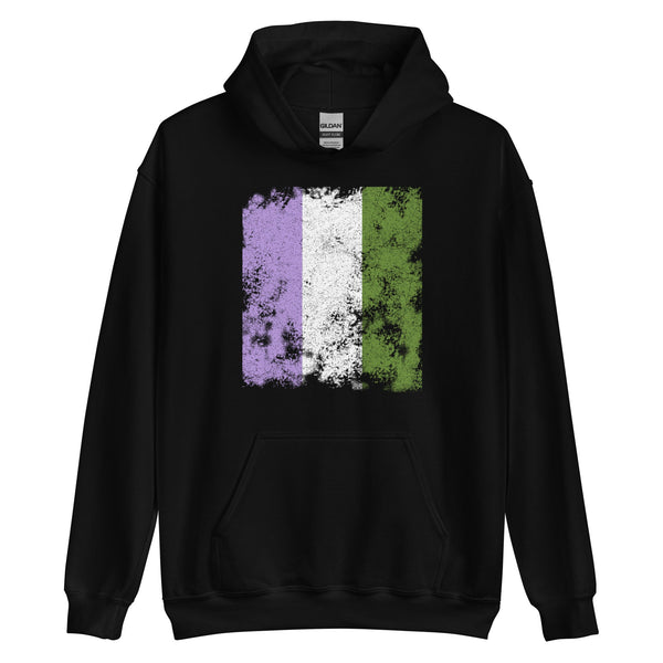 Genderqueer Flag - Distressed LGBTQIA2S+ Hoodie