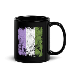 Genderqueer Flag - Distressed LGBTQIA2S+ Mug