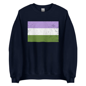 Genderqueer Flag - LGBT+ Sweatshirt