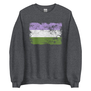 Genderqueer Flag - LGBT+ Sweatshirt