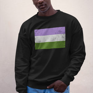 Genderqueer Flag - LGBT+ Sweatshirt