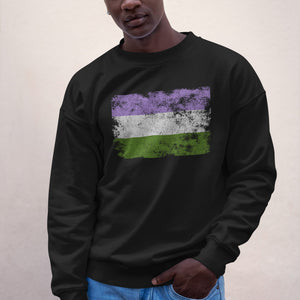 Genderqueer Flag - LGBT+ Sweatshirt