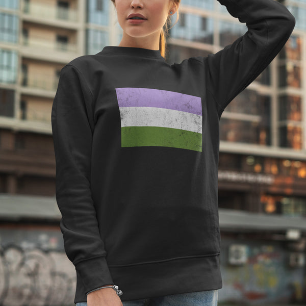 Genderqueer Flag - LGBT+ Sweatshirt