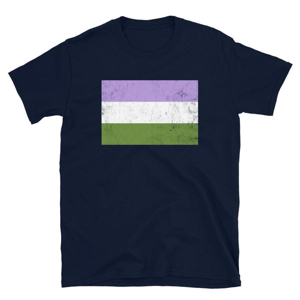Genderqueer Flag - LGBT+ T-Shirt