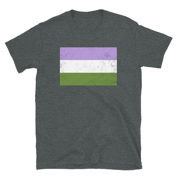 Genderqueer Flag - LGBT+ T-Shirt