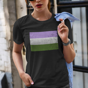 Genderqueer Flag - LGBT+ T-Shirt