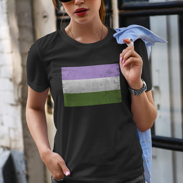 Genderqueer Flag - LGBT+ T-Shirt