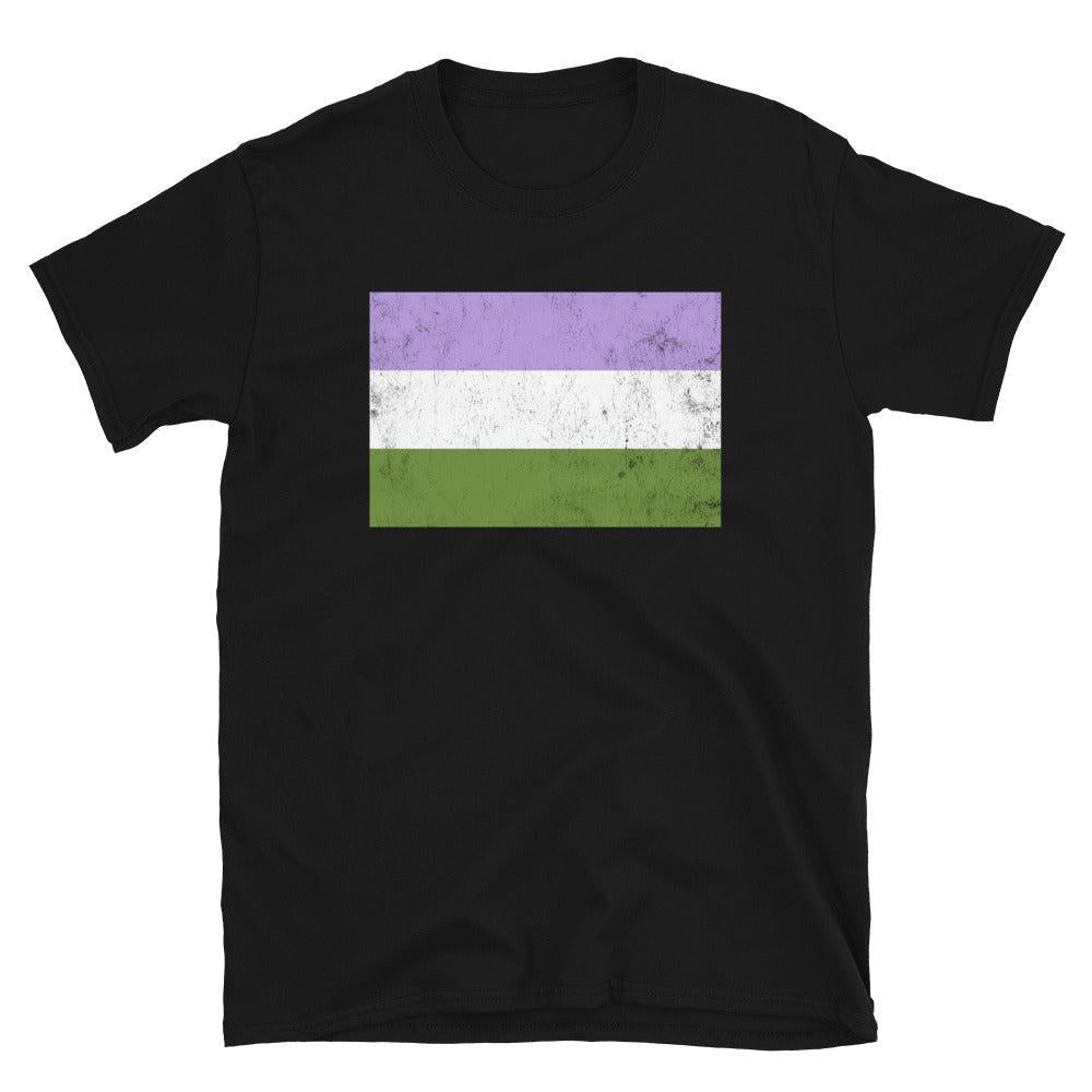 Genderqueer Flag - LGBT+ T-Shirt