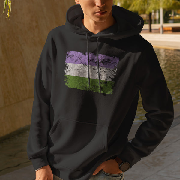 Genderqueer Flag - LGBT+ Hoodie