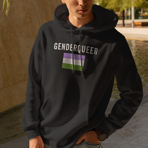 Genderqueer Flag - LGBT+ Hoodie