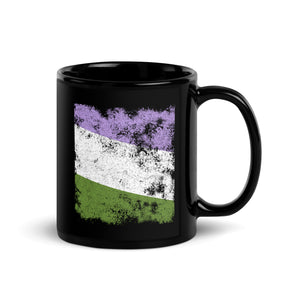 Genderqueer Flag - Distressed LGBT+ Mug